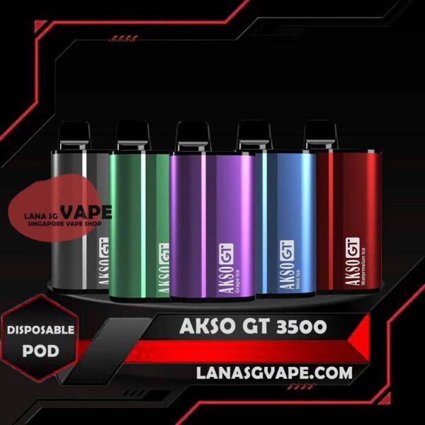 AKSO GT 3500 DISPOSABLE The Akso GT is a popular disposable vape brand in Singapore. Discover the different Akso GT 3500 models such as Akso IGO and Akso Havana, Akso brand about 20 flavour let you choose and buy from Vape Singapore (Vape SG) with same-day delivery in Singapore. AksoGt 3500 Puffs Vape also is a Bottom Airflow Adjustment Disposable , for you enjoy it. Specification: Nicotine : 5% E-liquid Capacity: 12ml Coil : Mesh Coil Battery Capacity: 650mAh (Rechargeable) Fully Charged Time : 30mins Puff: 3500 puffs ⚠️AKSO GT 3500 DISPOSABLE FLAVOUR LIST⚠️ Energy Drink Grape Ice Guava Lychee Ice Mango Ice Mint Ice Nutty Tobacco Pink Zest Strwaberry Cheesecake Watermelon Ice  Yam Sweet Watermelon  Mango Charcoal Roasted Coffee Apple Caramel Peanut Butter Cream Lemon Tart Sirap Bandung Rootbeer Mint Grape SG VAPE COD SAME DAY DELIVERY , CASH ON DELIVERY ONLY. ORDER BEFORE 5PM , SAME DAY NIGHT SLOT 7PM – 10PM RECEIVED PARCEL. TAKE BULK ORDER /MORE ORDER PLS CONTACT US : LANASGVAPE WHATSAPP VIEW OUR DAILY NEWS INFORMATION VAPE : LANASGVAPE CHANNEL