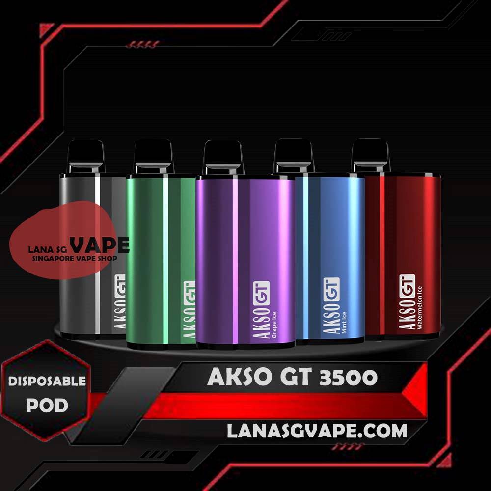 AKSO GT 3500 DISPOSABLE The Akso GT is a popular disposable vape brand in Singapore. Discover the different Akso GT 3500 models such as Akso IGO and Akso Havana, Akso brand about 20 flavour let you choose and buy from Vape Singapore (Vape SG) with same-day delivery in Singapore. AksoGt 3500 Puffs Vape also is a Bottom Airflow Adjustment Disposable , for you enjoy it. Specification: Nicotine : 5% E-liquid Capacity: 12ml Coil : Mesh Coil Battery Capacity: 650mAh (Rechargeable) Fully Charged Time : 30mins Puff: 3500 puffs ⚠️AKSO GT 3500 DISPOSABLE FLAVOUR LIST⚠️ Energy Drink Grape Ice Guava Lychee Ice Mango Ice Mint Ice Nutty Tobacco Pink Zest Strwaberry Cheesecake Watermelon Ice  Yam Sweet Watermelon  Mango Charcoal Roasted Coffee Apple Caramel Peanut Butter Cream Lemon Tart Sirap Bandung Rootbeer Mint Grape SG VAPE COD SAME DAY DELIVERY , CASH ON DELIVERY ONLY. ORDER BEFORE 5PM , SAME DAY NIGHT SLOT 7PM – 10PM RECEIVED PARCEL. TAKE BULK ORDER /MORE ORDER PLS CONTACT US : LANASGVAPE WHATSAPP VIEW OUR DAILY NEWS INFORMATION VAPE : LANASGVAPE CHANNEL