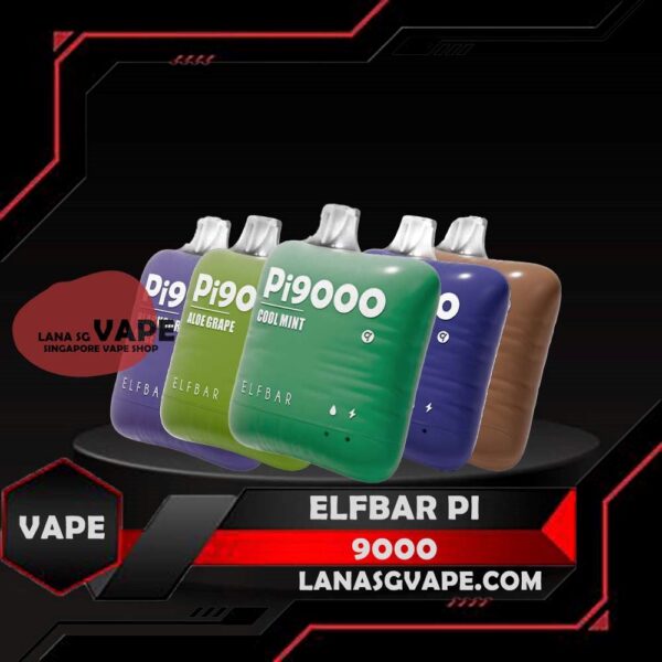 ELFBAR PI 9000 DISPOSABLE - Vape Singapore Store The ELFBAR PI 9000 DISPOSABLE is our Vape Singapore Store Ready Stock , and Elf bar 9000 is the first vape model which design with pillow shape and curved edge shape of disposable vape. The device is draw activated which make use easy to use with no buttons or settings to adjust. Elfbar Pi 9000 Puffs design is cube size , for you can easy carry and puff it. Specification : Nicotine 50mg (5%) Approx. 9000 puffs Rechargeable Battery (Type C Port) ⚠️ELFBAR PI 9000  DISPOSABLE FLAVOUR LIST⚠️ Peach Mango Watermelon Sirap Rose Elf Bull (Red Bull) Long Jing Tea Ice Lychee Ice Aloe Grape Juicy Peach Blackcurrant Juice Strawberry Mango Bamboo Aloe Ice Strawberry Ice Cream Coconut Water Lime Cactus Cola Ice Elf Dream (Strawberry Cream) Yakult Ice Triple Mango Strawberry Juicy Peach Cool Mint Coconut Glutinous Rice SG VAPE COD SAME DAY DELIVERY , CASH ON DELIVERY ONLY. ORDER BEFORE 5PM , SAME DAY NIGHT SLOT 7PM – 10PM RECEIVED PARCEL. TAKE BULK ORDER /MORE ORDER PLS CONTACT US : LANASGVAPE WHATSAPP VIEW OUR DAILY NEWS INFORMATION VAPE : LANASGVAPE CHANNEL