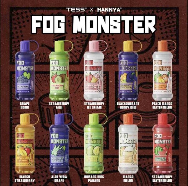 FOG MONSTER 10000 PUFFS DISPOSABLE - SG VAPE COD FOG MONSTER 10000 PUFFS is rechargeable device with 10000 puffs. With a unique sealed fresh-keeping design, fog monster can bring the freshest taste with every single puff. Specification : Nicotine 3% Capactiy 17ml Mesh Coil Battery Capactiy 650 mAh ⚠️FOG MONSTER 10000 PUFFS FLAVOUR LINE UP⚠️ Musang King Durian Mint Chewing Gum Aloe Vera Grape Blackcurrant Honeydew Grape Bomb Jasmine Green Tea Taro Ice Cream Ice Lemon Tea Sirap Bandung Peach Mango Watermelon Long Jing Tea Yokult Redbull Redbull Yokult Mango Strawberry Strawberry Kiwi Mango Melon Strawberry Watermelon Passion Fruit Yakult Caramel Popcorn Russian Cream SG VAPE COD SAME DAY DELIVERY , CASH ON DELIVERY ONLY. ORDER BEFORE 5PM , SAME DAY NIGHT SLOT 7PM – 10PM RECEIVED PARCEL. TAKE BULK ORDER /MORE ORDER PLS CONTACT US : LANASGVAPE WHATSAPP VIEW OUR DAILY NEWS INFORMATION VAPE : LANASGVAPE CHANNEL