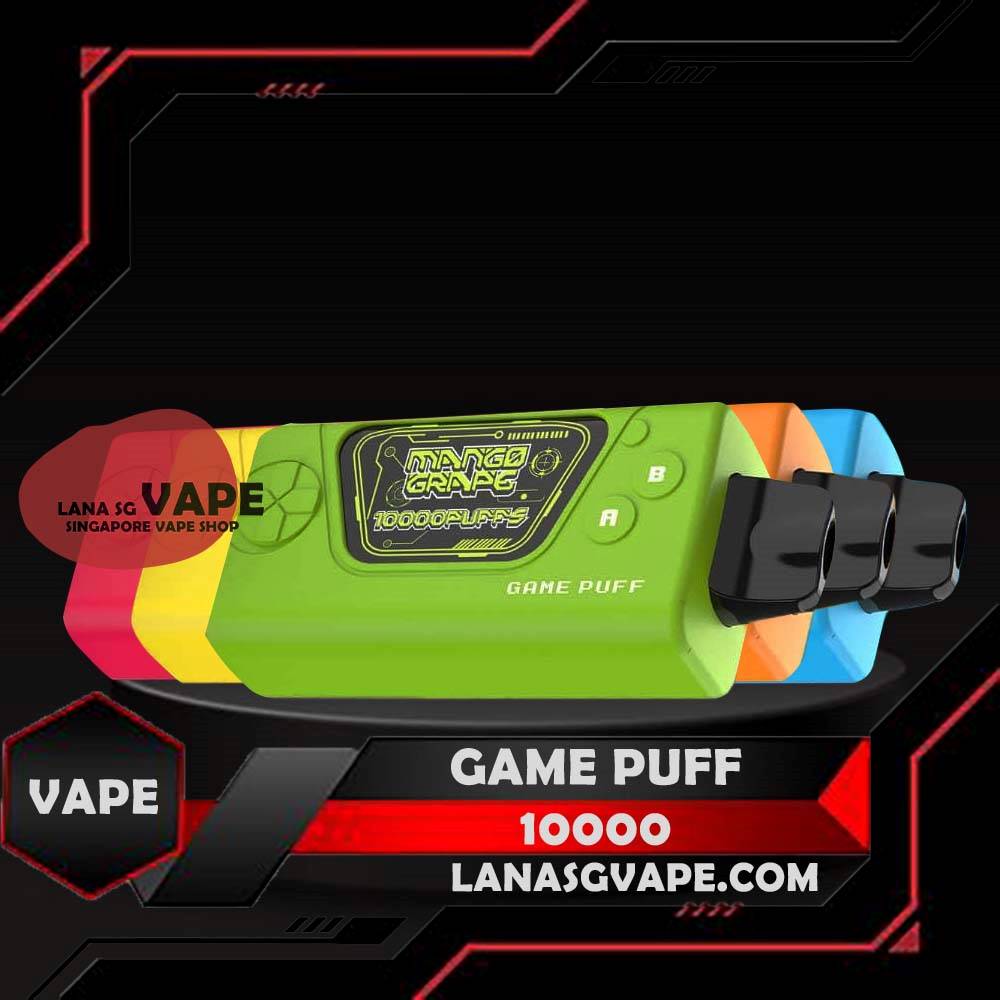 GAME PUFF 10000 DISPOSABLE GAME PUFF 10000 Puffs press and start the game! New piece from GAMEPUFF Vape with their latest technology : 𝐚𝐢𝐫𝐟𝐥𝐨𝐰 𝐚𝐝𝐣𝐮𝐬𝐭𝐚𝐛𝐥𝐞 and bigger volumer which last up to 𝟏𝟎,𝟎𝟎𝟎 𝐩𝐮𝐟𝐟𝐬! A very high quality and fashion disposable pods! It come with 12 flavors to choose each flavor are unique with different taste. Specification : Puff : 10000 Puffs Nicotine : 5% Capacity : 15ml Charging : Rechargeable with Type C Adjustable : Airflow ⚠️GAME PUFF 10000 DISPOSABLE FLAVOUR LIST⚠️ Strawberry yogurt Strawberry mango Mango peach Mango grape Strawberry ice cream Strawberry watermelon Watermelon Yakult Strawberry Honeydew melon Ribena Energy drink SG VAPE COD SAME DAY DELIVERY , CASH ON DELIVERY ONLY. ORDER BEFORE 5PM , SAME DAY NIGHT SLOT 7PM – 10PM RECEIVED PARCEL. TAKE BULK ORDER /MORE ORDER PLS CONTACT US : LANASGVAPE WHATSAPP VIEW OUR DAILY NEWS INFORMATION VAPE : LANASGVAPE CHANNEL