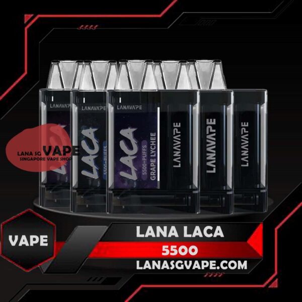 LANA LACA 5500 DISPOSABLE The LANA LACA 5500 DISPOSABLE come completely energized out of the box with a 600mAh battery, allowing you to appreciate 5500 puffs in a large number of various flavors. This Vape disposable also features 12mL of 3.5% salt nicotine e-liquid, is fully disposable for maximum convenience. For Cheaper Bundle Set On sale Now , Get it LANA LACA 5.5K DISPOSABLE with us will same day delivery to you! Specifications:  Nicotine 35mg (3.5%) Approx. 5500 puffs Capacity 12ml Rechargeable Battery 600mAh Charging Port: Type-C ⚠️LANA LACA 5500 DISPOSABLE FLAVOUR LIST⚠️ Watermelon Grape Apple Lemon Sparkling Wine Iced Cola Solero Ice Cream Jasmine Green Tea Vitagen Yogurt Tropical Fruit Mixed Fruit Grape Apple Champagne Cool Mint Peach Tie Guan Yin CanTaloupe Strawberry Watermelon PassionFruit Rootbeer Lychee SG VAPE COD SAME DAY DELIVERY , CASH ON DELIVERY ONLY. ORDER BEFORE 5PM , SAME DAY NIGHT SLOT 7PM – 10PM RECEIVED PARCEL. TAKE BULK ORDER /MORE ORDER PLS CONTACT US : LANASGVAPE WHATSAPP VIEW OUR DAILY NEWS INFORMATION VAPE : LANASGVAPE CHANNEL