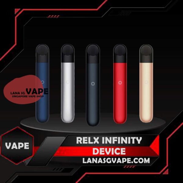 RELX INFINITY DEVICE - SG VAPE COD The Newest addition to the RELX line up! With its innovative leak-resistant maze coil and SmartPace Vibration technology, introducing the RELX Infinity Vape Pod Device Kit! The RELX Infinity is jam packed with various features from its dual charging system and sleek ergonomic design. What sets the RELX Infinity apart? The Infinity optimizes the activation draw to be set at the perfect temperature providing you with rich vapor production and excellent flavor. The device features haptic vibration feedback when you insert the pre-filled pod. Hate Leaky Pods? RELX Infinity pods are leak resistant due to its new maze coil design. The coil features 11 structural layers that prevent internal leaks and condensation for a more secure vaping experience. The Infinity supports the new RELX Infinity Portable Charging Cases offering up to 2 and a half extra days of charge with it's 1000maH of battery life. Charging case sold separately. The battery features 380mAH for long lasting everyday usage and a massive 1.9mL capacity for its pre-filled nicotine salt e-juice pods that lasts approximately 650 puffs. RELX Infinity pods come in a wide range of flavors to choose from. Specification: Built-in Battery 380mAh Fast Charging with Type-C Cable SuperSmooth Technology Automatic (Draw activated) Magnetic Pod Connection Portable Charge Case – Sold Separately E-Liquid Capacity: 2ml Package included: 1x Infinity Device 1x Type-C Cable ⚠️RELX INFINITY DEVICE COMPATIBLE POD WITH⚠️ RELX INFINITY POD ISHO INFINITY POD ZEUZ INFINITY POD LANA INFINITY POD ⚠️RELX INFINITY DEVICE COLOR LINE UP⚠️ Black Deep Blue Gold Green Red Silver Silver Blue Sky Blush SG VAPE COD SAME DAY DELIVERY , CASH ON DELIVERY ONLY. ORDER BEFORE 5PM , SAME DAY NIGHT SLOT 7PM – 10PM RECEIVED PARCEL. TAKE BULK ORDER /MORE ORDER PLS CONTACT US : LANASGVAPE WHATSAPP VIEW OUR DAILY NEWS INFORMATION VAPE : LANASGVAPE CHANNEL