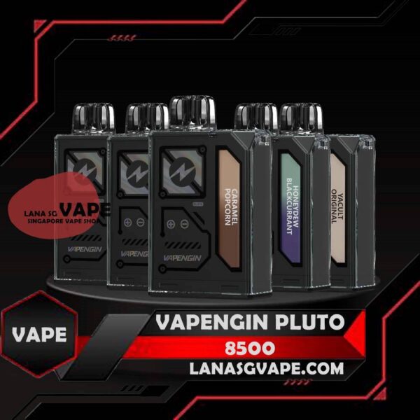 VAPENGIN PLUTO 8500 DISPOSABLE Vapengin Pluto 8500 Disposable available in Vape Singapore store now. The Vapengin is new brand of vape in this field, so not really famous, but their got alot of quality flavours for you choose. Specifications: Nicotine 50mg (5%) Approx. 8500 puffs Rechargeable Battery Smart Screen Indicator Charging Port: Type-C ⚠️VAPENGIN PLUTO 8500 DISPOSABLE FLAVOUR LIST⚠️ Caramel Popcorn Cranberry Strawberry Guava Pear Honeydew Blackcurrant Kopi Mango Blackcurrant Rootbeer Float Yakult Original Lemon Ice Water SG VAPE COD SAME DAY DELIVERY , CASH ON DELIVERY ONLY. ORDER BEFORE 5PM , SAME DAY NIGHT SLOT 7PM – 10PM RECEIVED PARCEL. TAKE BULK ORDER /MORE ORDER PLS CONTACT US : LANASGVAPE WHATSAPP VIEW OUR DAILY NEWS INFORMATION VAPE : LANASGVAPE CHANNEL
