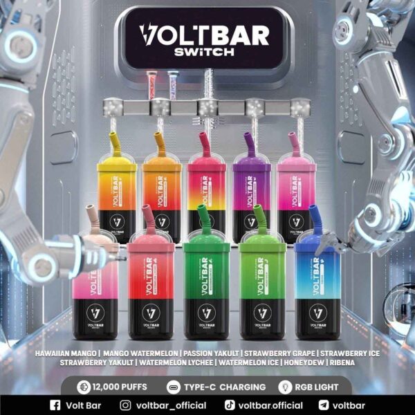 VOLTBAR 12000 SWITCH STARTER KIT – SG VAPE COD VOLTBAR 12000 SWITCH STARTER KIT , is LANASGVAPE , SG VAPE SHOP COD READY STOCK. This product is full set of Battery and Refilled Cartridge pod together. Specification : Puff : 12000 Puffs Volume : 21ML Flavour Charging : Rechargeable with Type C Coil : Mesh Coil Fully Charged Time : 25mins Nicotine Strength : 5% ⚠️VOLTBAR 12000 SWITCH STARTER KIT FLAVOUR LINE UP⚠️ Blackcurrant Melon Grape Bubblegum Hawaii Mango Honeydew Mango Kiwi Mango Watermelon Mint Chewing Gum Passion Yakult Ribena Strawberry Apple Strawberry Yakult Strawberry Grape Strawberry Ice Watermelon Bubblegum Watermelon Ice Watermelon Kiwi Watermelon Lychee Yakult Origina Mix Fruit Peach Mango SG VAPE COD SAME DAY DELIVERY , CASH ON DELIVERY ONLY. ORDER BEFORE 5PM , SAME DAY NIGHT SLOT 7PM – 10PM RECEIVED PARCEL. TAKE BULK ORDER /MORE ORDER PLS CONTACT US : LANASGVAPE WHATSAPP VIEW OUR DAILY NEWS INFORMATION VAPE : LANASGVAPE CHANNEL