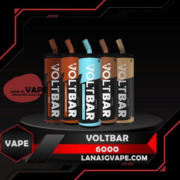 VOLTBAR 6000 DISPOSABLE The VOLTBAR 6000 DISPOSABLE in our Vape Singapore Store Based . and Voltbar 6000 vape is a Malaysian E-Ciggarette specially produced to suits the Malaysian taste buds with rich aromas and delicious flavors. The 6000 puffs is more worth than previous disposable, and you can enjoy vaping without any worry about running out your flavour. we've upgrade the coil to  mesh coil making it delivers a good dose of clouds and flavoursome. Specification : Capacity : 15ml Strength : 5% Battery Capacity : 650mAh Type: Recargeable with Type C Puffs: 6000 ⚠️VOLTBAR 6000 DISPOSABLE FLAVOUR LIST⚠️ Aloe Vera Grape Apple Tobacco Cappucino Coffee Chocolate Mint Cola Cookies And Cream Custard Ice Cream Energy Drink Grape Apple Juicy Peach Lemon Tart Mango Grape Mango Peach Milk Cereal Mix Fruit Raybina Rootbeer Float Sakura Grape Strawberry Banana Strawberry Candy Strawberry Grape Strawberry Ice Cream Strawberry Kiwi Strawberry Mango Vanilla Ice Cream Watermelon Lychee Watermelon Strawberry White Choco Strawberry Tie Guan Yin Ice Dandelion Tea Ice Rose Tea Ice Jasmine Green Tea Ice SG VAPE COD SAME DAY DELIVERY , CASH ON DELIVERY ONLY. ORDER BEFORE 5PM , SAME DAY NIGHT SLOT 7PM – 10PM RECEIVED PARCEL. TAKE BULK ORDER /MORE ORDER PLS CONTACT US : LANASGVAPE WHATSAPP VIEW OUR DAILY NEWS INFORMATION VAPE : LANASGVAPE CHANNEL