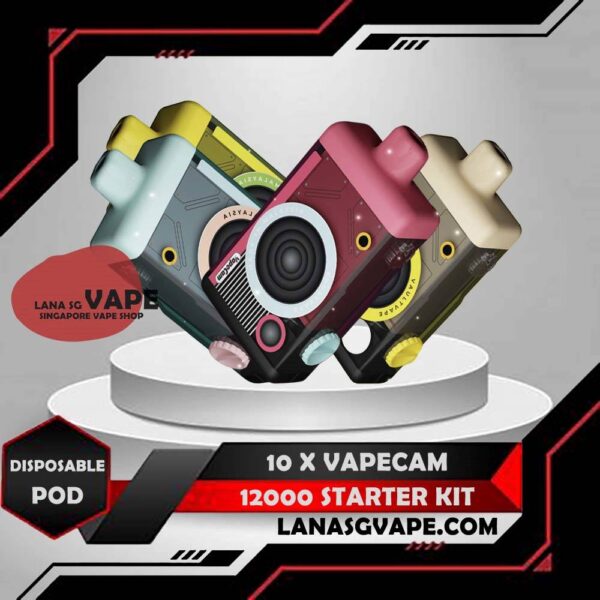 10 X VAPECAM STARTER KIT 12000 Package Include : 10 Pcs X VAPECAM STARTER KIT 12000 Free Delivery The VAPECAM STARTER KIT 12000 is a Rechargeable Disposable , available Starter Kit Full Set in Vape Singapore Store Based now . This product is equipped with a powerful 650 mAH battery and a prefilled pod to provide up to 12000 puffs in a single charge. Plus, its adjustable airflow and integrated LED light allow for a customizable and aesthetically pleasing experience. Noted: This product is starter kit full set , Battery and Cartridge set . Specifications : adjustable airflow 650mAH prefilled exchangeable cartridge LED integrated ⚠️VAPE CAM 12000 FULL SET AVAILABLE⚠️ Kiwi Passion Aloe Vera Sundae Ice Cream Original Yakult Grape Yogurt Mango Blackcurrant Solero Ice Cream Mango Peach Yogurt Rainbow Ice Cream Blueberry Jam Grape Apple Honeydew Melon Lychee Longan Peach Yogurt Guava Lychee SG VAPE COD SAME DAY DELIVERY , CASH ON DELIVERY ONLY. ORDER BEFORE 5PM , SAME DAY NIGHT SLOT 7PM – 10PM RECEIVED PARCEL. TAKE BULK ORDER /MORE ORDER PLS CONTACT US : LANASGVAPE WHATSAPP VIEW OUR DAILY NEWS INFORMATION VAPE : LANASGVAPE CHANNEL