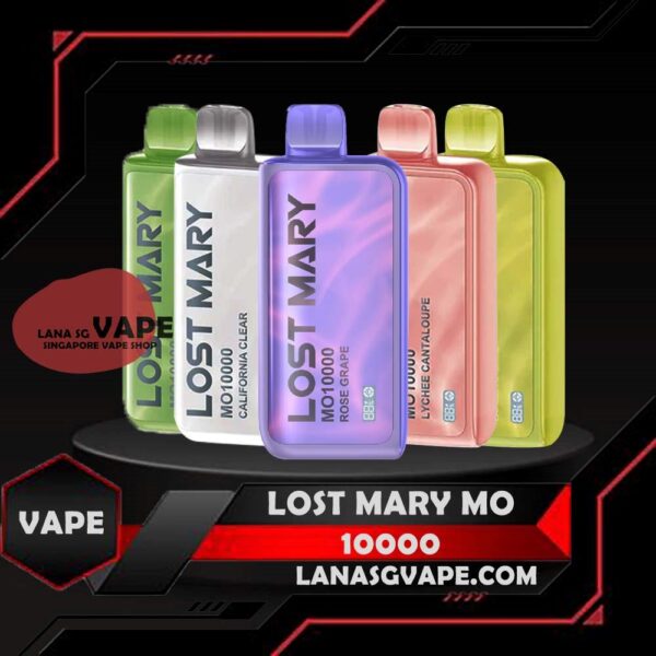 LOST MARY MO 10000 DISPOSABLE The Lost Mary Mo 10000 Disposable Vape in our Vape Singapore Store Ready Stock , Get it with us and same day delivery ! And the Lost Mary 10000 Puff by Elf Bar is a disposable vape device renowned for its substantial puff count and nicotine salt content. Specification: Approx. 10000 Puffs Capacity 20ml E-liquid & Power Display Anti-Dry-Burn Protection Mesh Coil Rechargeable Battery 600mAh Charging Port: Type-C ⚠️LOST MARY MO 10000 DISPOSABLE LIST⚠️ Triple Mango Mango Orange Pineapple Lychee Cantaloupe Double Apple California Clear Blueberry Banana Bubblegum Peach Plus Ice Strawberry Yacult Rose Grape Solero Lime SG VAPE COD SAME DAY DELIVERY , CASH ON DELIVERY ONLY. ORDER BEFORE 5PM , SAME DAY NIGHT SLOT 7PM – 10PM RECEIVED PARCEL. TAKE BULK ORDER /MORE ORDER PLS CONTACT US : LANASGVAPE WHATSAPP VIEW OUR DAILY NEWS INFORMATION VAPE : LANASGVAPE CHANNEL